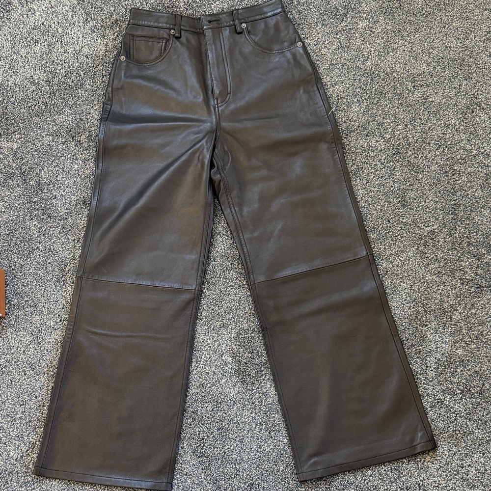 Reformation Black Wide Leg Pants